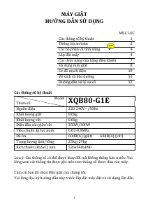 Handleiding Galanz XQB80-G1E Wasmachine