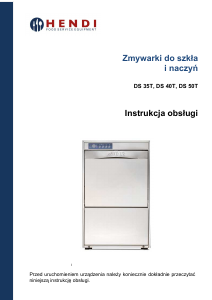 Instrukcja Hendi DS 35T Zmywarka
