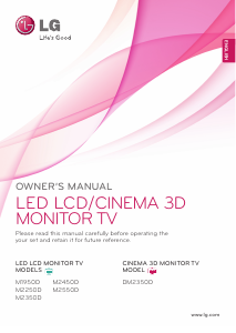 Handleiding LG M2450D-PZ LED monitor