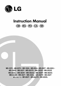 Manual LG MB-3822G Microwave