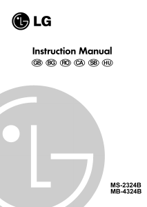 Manual LG MB-4324B Microwave