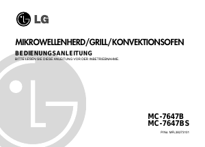 Bedienungsanleitung LG MC-7647BS Mikrowelle