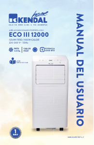 Manual de uso Kendal ECO III 12000 Aire acondicionado
