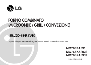 Manuale LG MC-7687ARCK Microonde