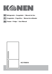 Manual de uso Konen KC1705519 Frigorífico combinado