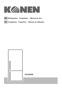 Manual de uso Konen KCD200W Frigorífico combinado