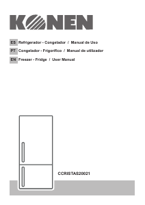 Manual de uso Konen CCRISTAS20021 Frigorífico combinado