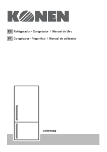 Manual de uso Konen KCD200X Frigorífico combinado