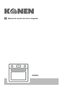 Manual de uso Konen HODIEX Horno