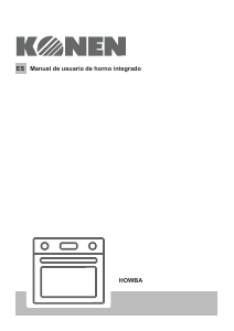 Manual de uso Konen HOWBA Horno