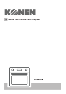 Manual de uso Konen HOPIROEX Horno