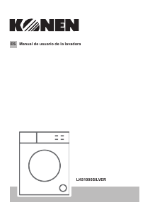 Manual de uso Konen LK81000SILVER Lavadora