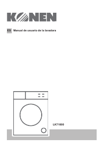 Manual de uso Konen LK71000 Lavadora