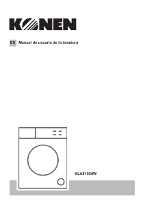 Manual de uso Konen KLA81020W Lavadora