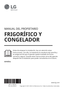 Manual de uso LG GSLV31PZXM Frigorífico combinado