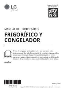 Manual de uso LG GSLV70PZTD Frigorífico combinado