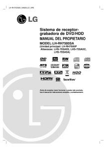 Manual de uso LG LH-RH7505SA Sistema de home cinema