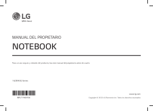 Manual de uso LG 16ZB90Q-G Portátil