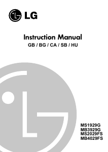 Handleiding LG MS-1929G Magnetron