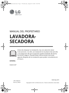 Manual de uso LG F4DV3109S2W Lavasecadora