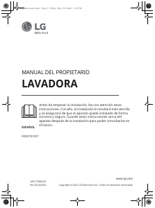 Manual de uso LG F4DV7010S1W Lavadora