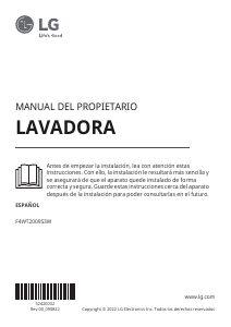 Manual de uso LG F4WT2009S3W Lavadora