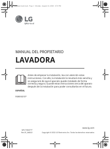 Manual de uso LG F4WV301S6WA Lavadora