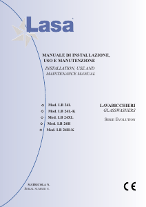 Manuale Lasa LB 24H Evolution Lavabicchieri