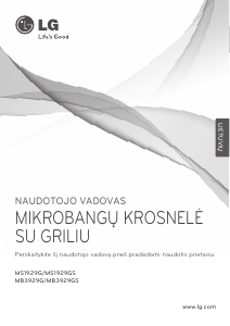 Vadovas LG MS1929GS Mikrobangų krosnelė
