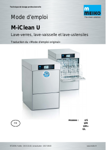 Mode d’emploi Meiko M-iClean U Lave-vaisselle