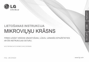 Rokasgrāmata LG MS2389BKB Mikroviļņu krāsns
