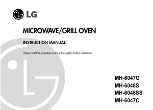 Bruksanvisning LG MH-6047C Mikrovågsugn