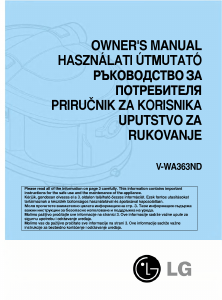 Használati útmutató LG V-WA363ND Porszívó