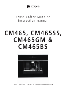 Manual Caple CM465SS Coffee Machine