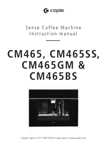 Manual Caple CM465 Coffee Machine