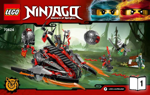 Käyttöohje Lego set 70624 Ninjago Punainen hyökkääjä