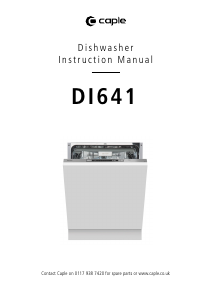 Manual Caple DI641 Dishwasher