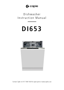Handleiding Caple DI653 Vaatwasser
