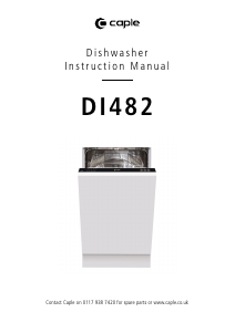 Manual Caple DI482 Dishwasher