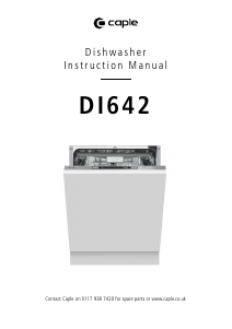 Manual Caple DI642 Dishwasher