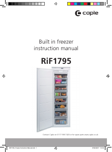 Handleiding Caple RIF1795 Vriezer