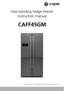 Handleiding Caple CAFF45GM Koel-vries combinatie