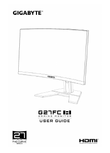 Hướng dẫn sử dụng Gigabyte G27FC Màn hình LED