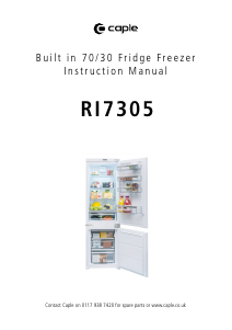 Handleiding Caple RI7305 Koel-vries combinatie