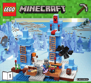 Bedienungsanleitung Lego set 21131 Minecraft Türme aus Eis