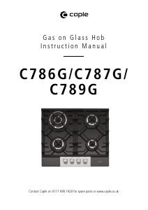 Handleiding Caple C787G Kookplaat
