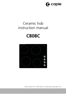 Handleiding Caple C808c Kookplaat