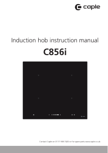 Handleiding Caple C856I Kookplaat