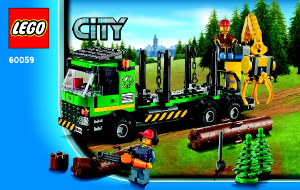 Instrukcja Lego set 60059 City Ciężarówka do transportu drewna
