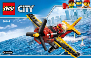 Käyttöohje Lego set 60144 City Kilpalentokone